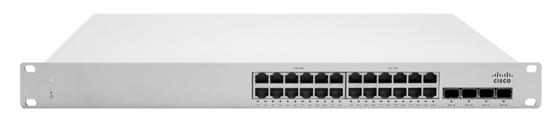 Cisco MS225-24P L2 Stck Cld-Mngd 24x GigE 370W PoE Switch