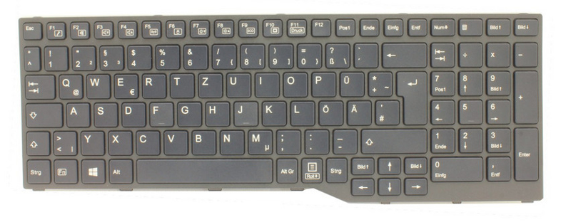 Fujitsu Tangentbord deutsch(BLACK) för Lifebook A3510 u. A3511 - 34077377