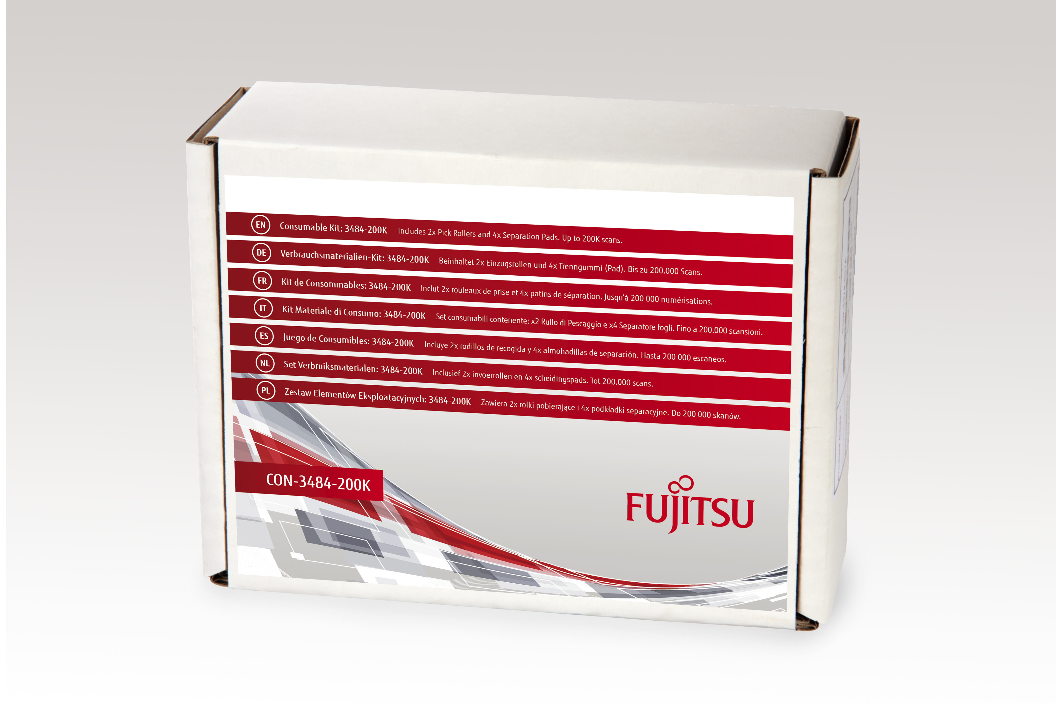 Fujitsu Consumable Kit - Scanner - Verbrauchsmaterialienkit - för LIFEBOOK N6010C - CON-3484-200K