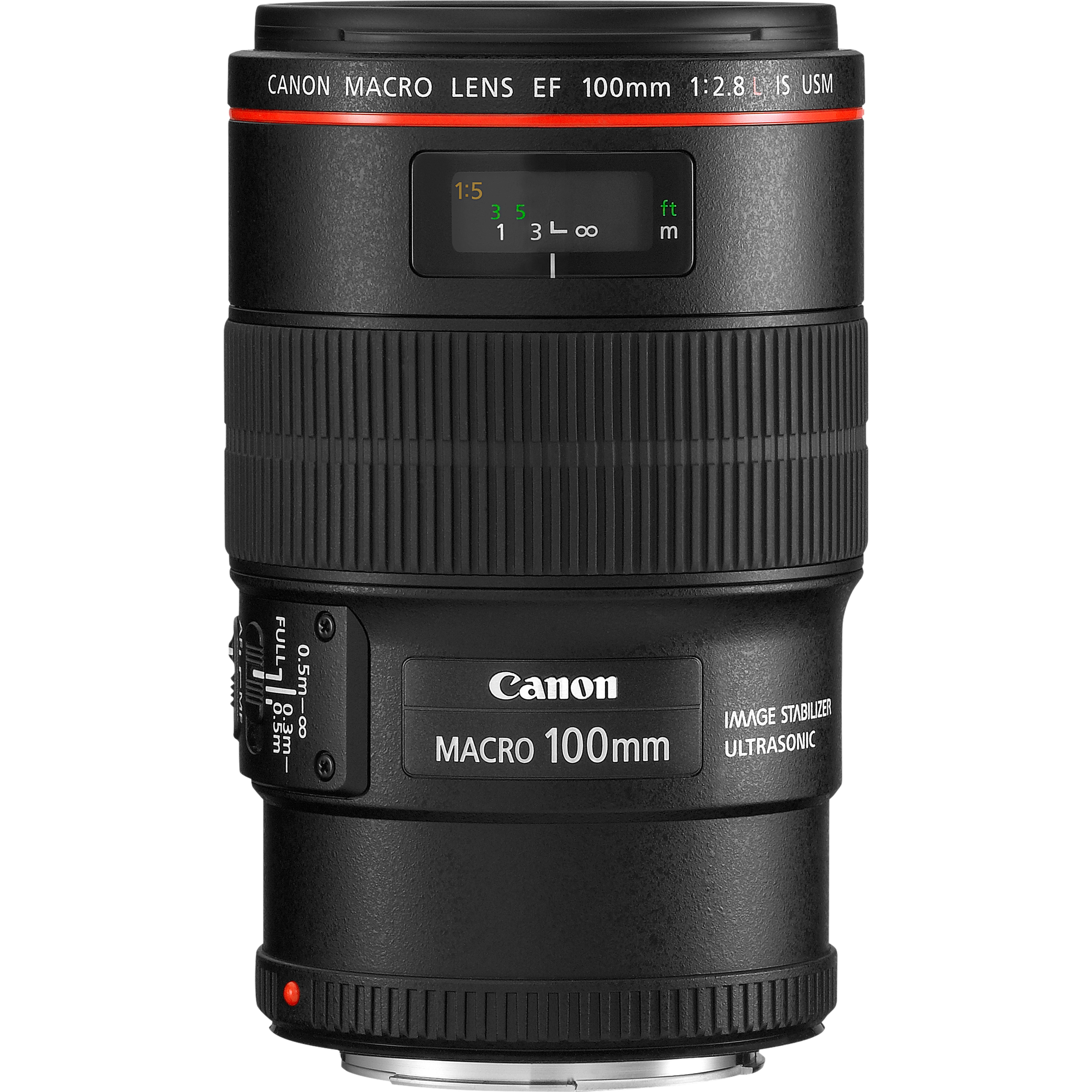 Canon EF 100mm f/2.8L Macro IS USM Lens - Macro lens - 15/12 - Image stabilizer - Canon EF - Auto focus - 3554B005