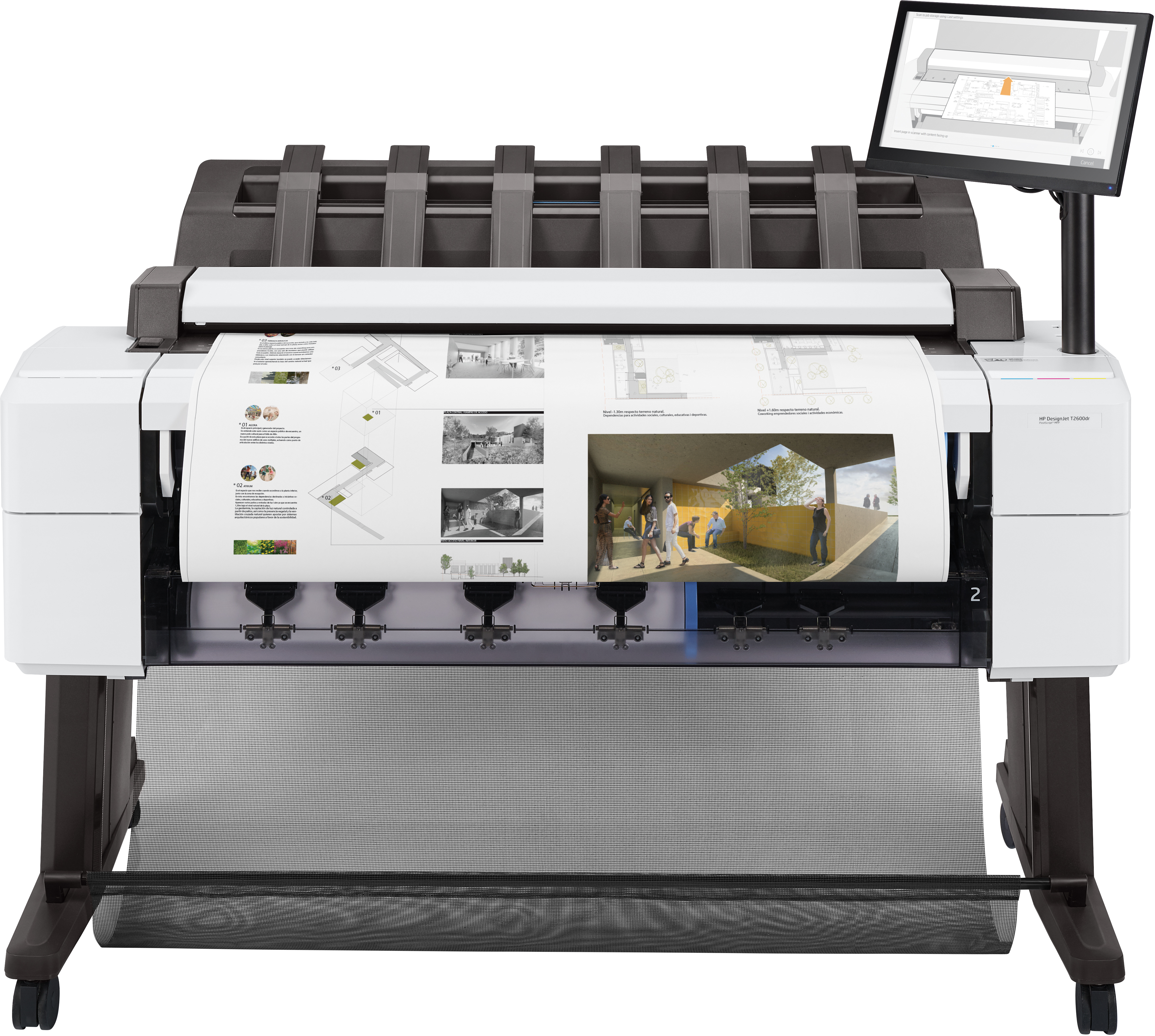 Imprimante multifonction PostScript HP Designjet T2600dr 36 pouces