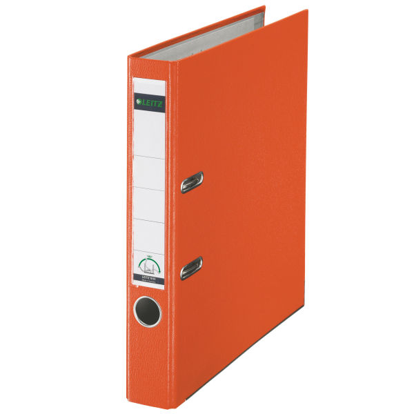 Esselte Leitz Plastic Lever Arch File A4 80mm 180° - A4 - Orange - 600 sheets - 8 cm - 81 mm - 320 mm