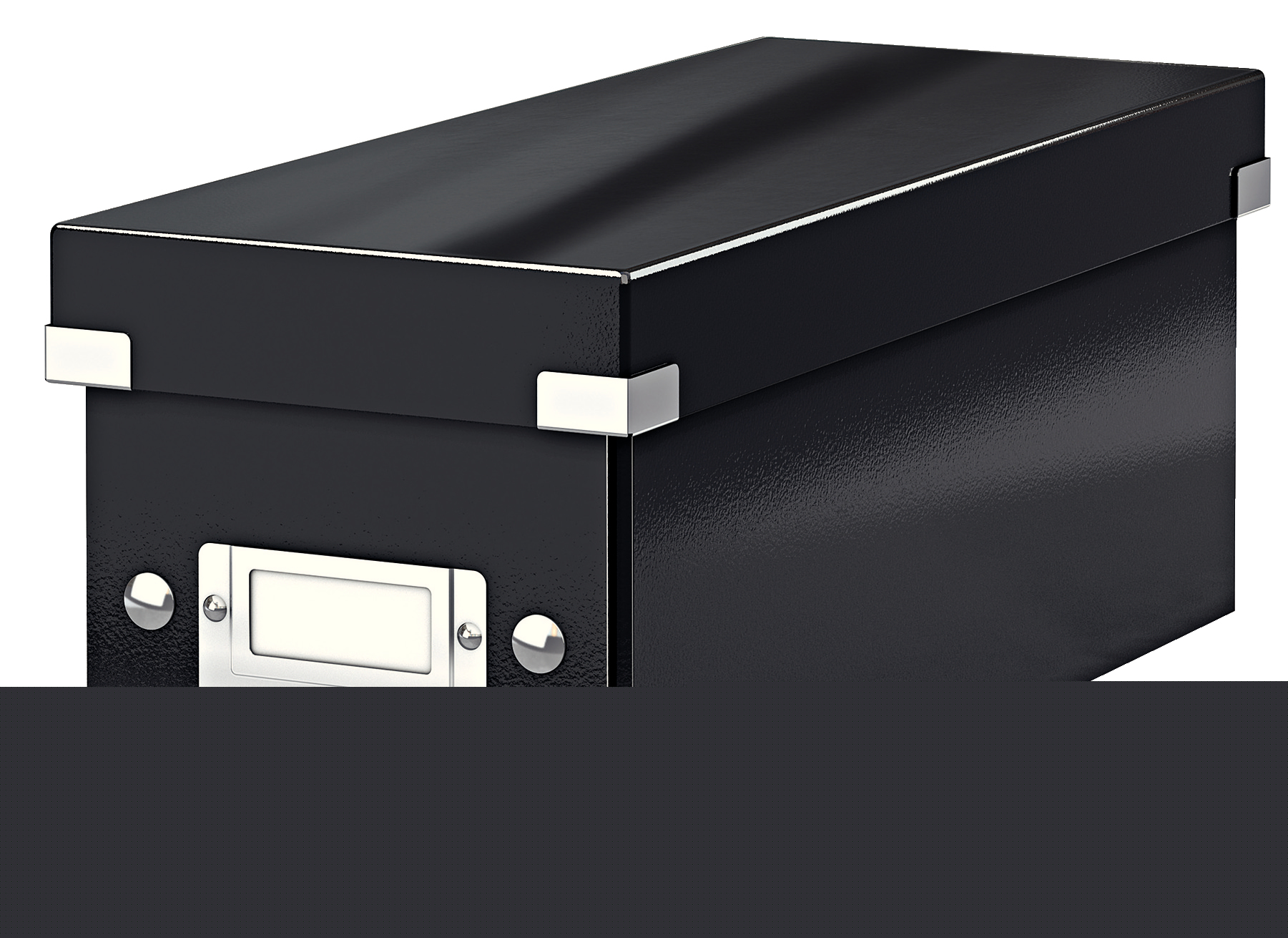 Esselte Leitz Click & Store CD Storage Box - 160 discs - Black - Cardboard - Glossy - 143 mm - 352 mm