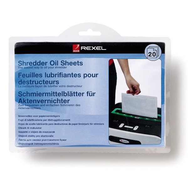 Feuilles d'huile Rexel, paquet de 20 #OIL20