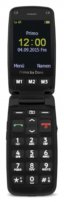 Doro Primo 406 - Clapet - SIM unique - 6,1 cm (2,4") - 0,3 MP - 1050 mAh - Noir