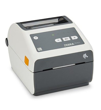 Zebra ZD421 Direkttermisk 203 dpi 152 mm/s Trådad/Trådlös Grå/Vit - ZD4AH42-D0EE00EZ