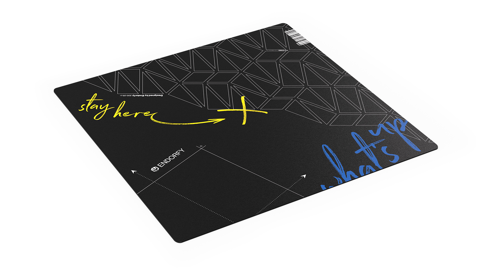 ENDORFY FP90S - Noir - Polychlorure de vinyle (PVC) - Rectangulaire - 900 mm - 900 mm - 2,2 mm