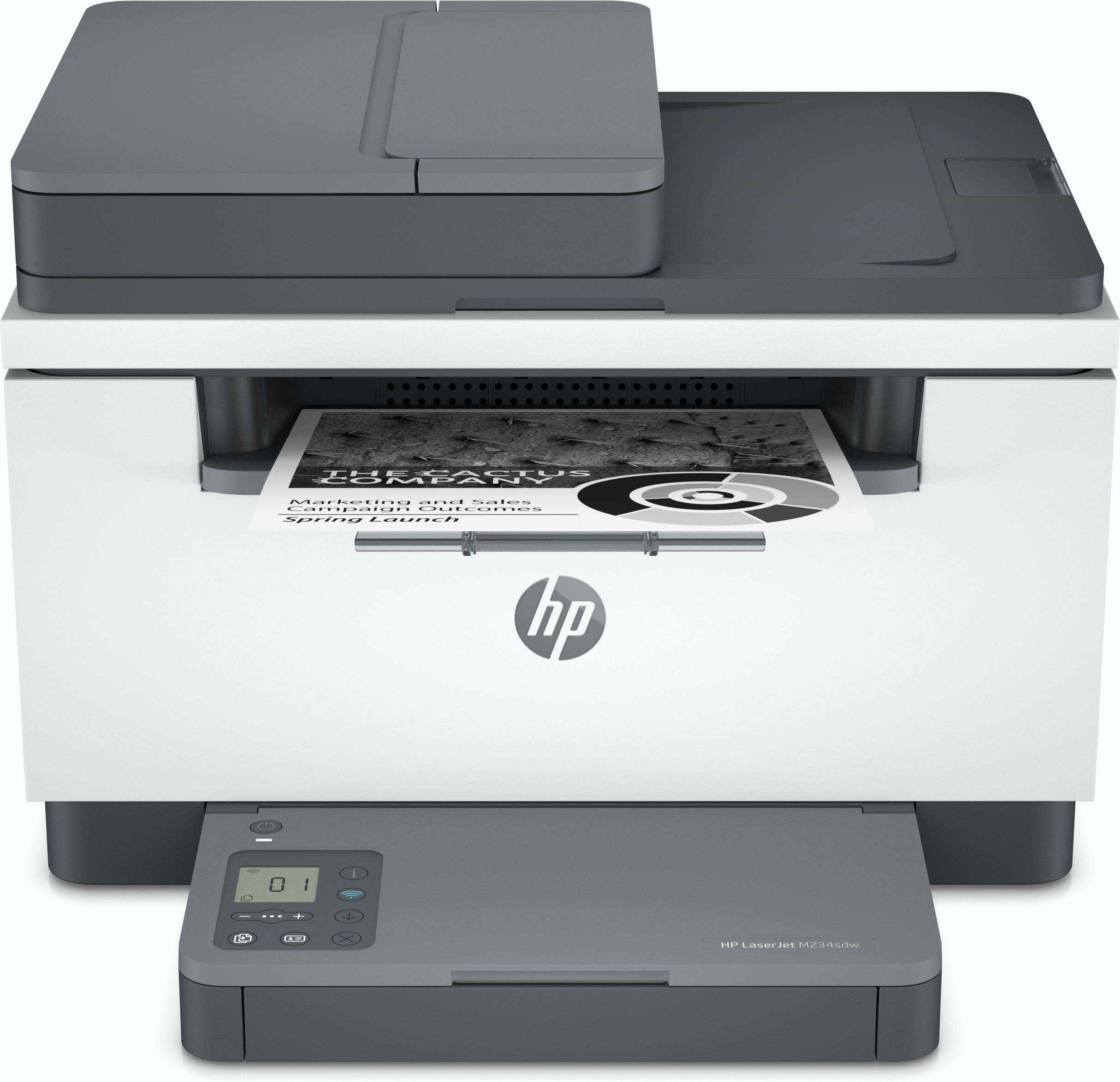 HP LaserJet MFP M234sdw Printer - Black and white - Printer for Small office - Print - copy - scan - Two-sided printing; Scan to email; Scan to PDF - Laser - Mono printing - 600 x 600 DPI - A4 - Direct printing - Grey - White - 6GX01F