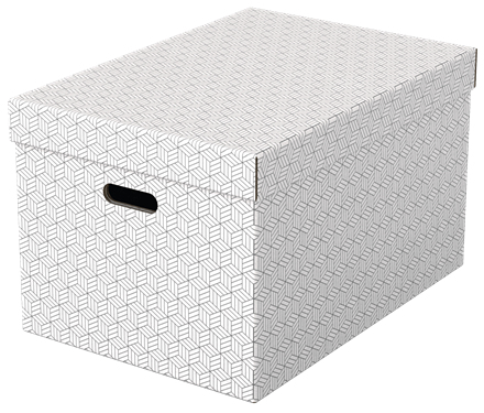 Esselte Leitz 628286 - Storage box - White - Rectangular - Cardboard - Pattern - Indoor