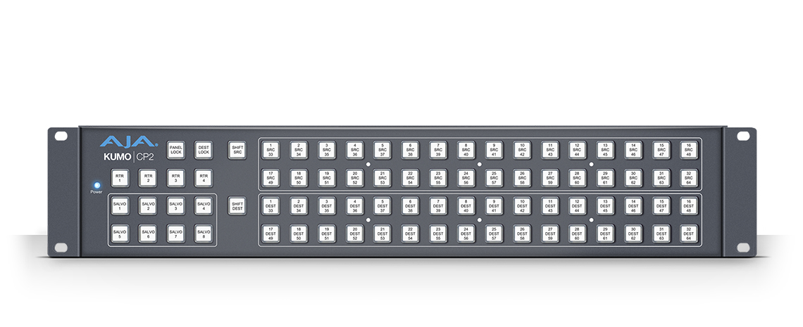 AJA KUMO CP2 kontrollpanel för KUMO-routrar, 2U - KUMO-CP2