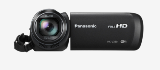 Panasonic HC-V380 - 2.51 MP - MOS BSI - 25.4 / 5.8 mm (1 / 5.8") - Full HD - 7.62 cm (3") - LCD