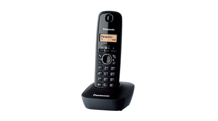 Panasonic KX-TG1611 - DECT telephone - 50 entries - Caller ID - Black