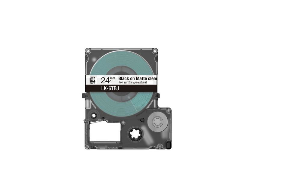 Epson LK-6TBJ - Noir - Transparent - Transfert thermique - Mat - 2,4 cm