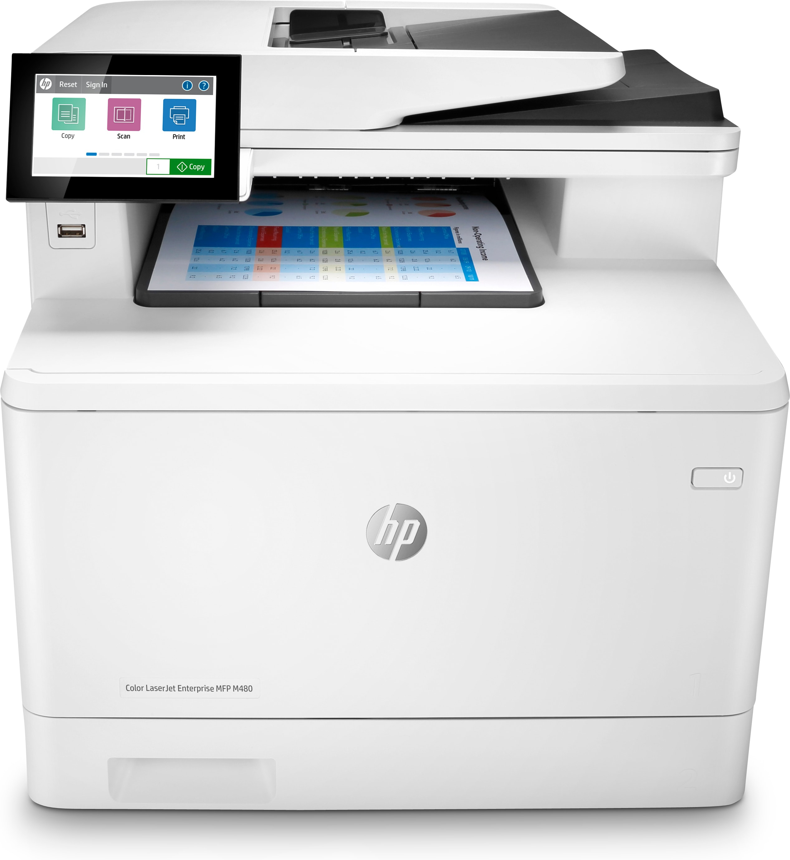 Imprimante multifonction HP Color LaserJet Enterprise M480f