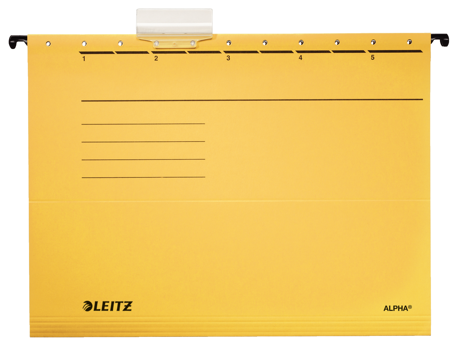 Esselte Leitz Alpha - A4 - Cardboard - Yellow - Plastic - 348 mm - 260 mm