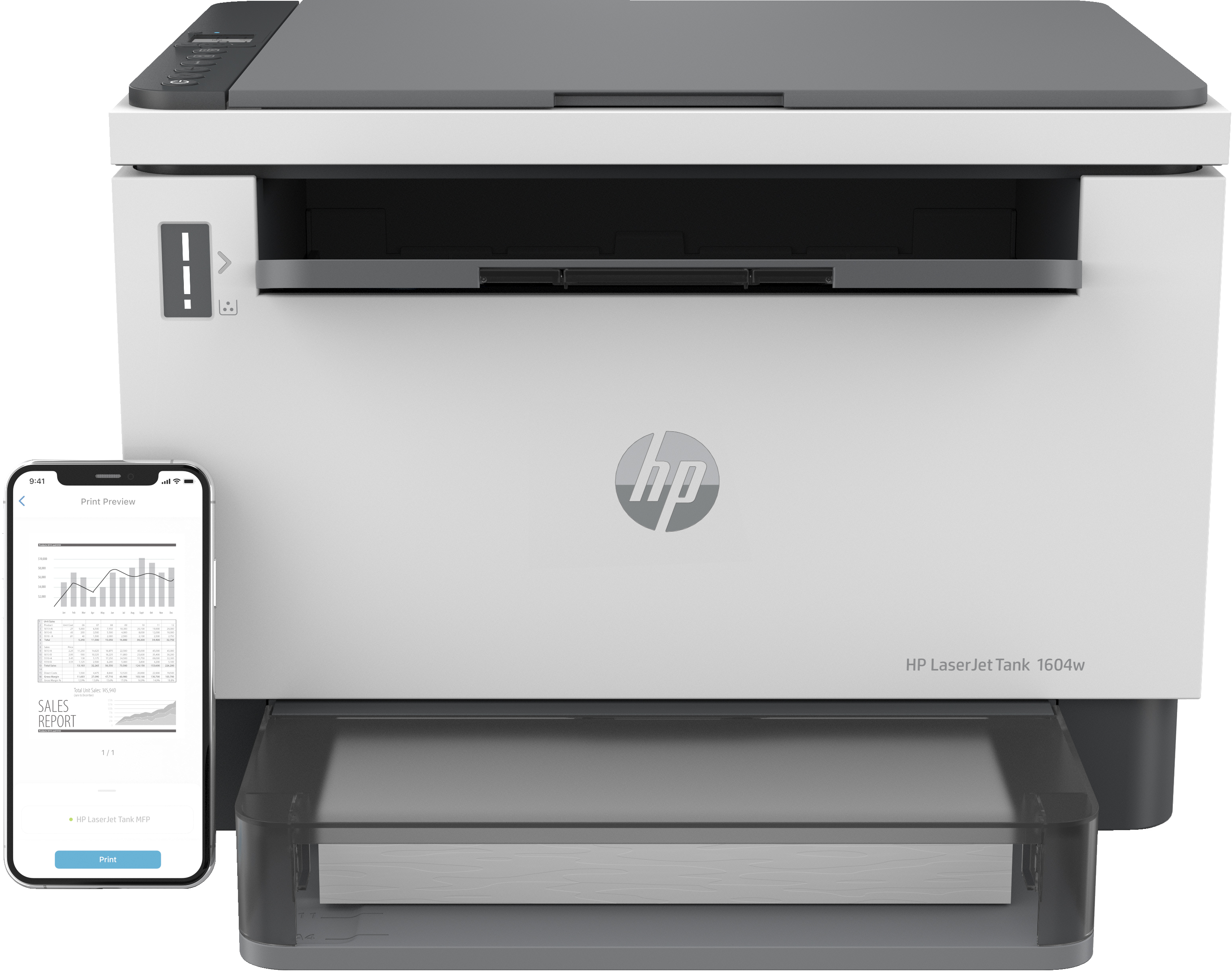 Imprimante multifonction HP LaserJet Tank 1604w