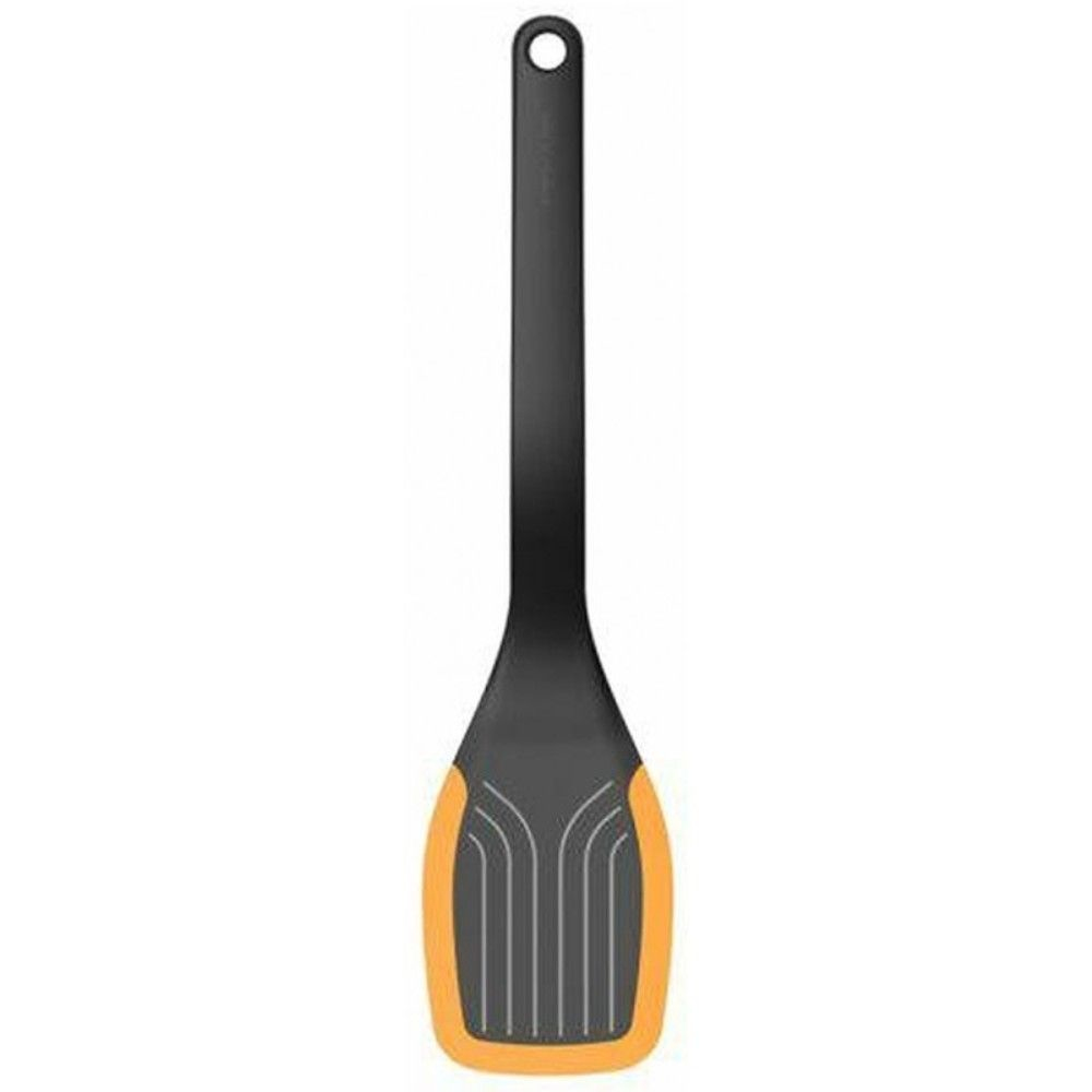 Fiskars 1027300 - Spatule de cuisine - Noir - Orange - Plastique - Silicone - Plastique - Noir - Anneau de suspension