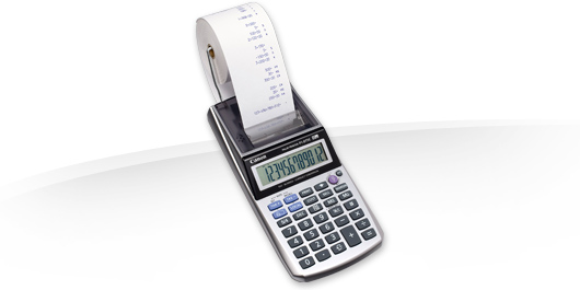 Canon 2304C002 - Desktop - Basic - 12 digits - Display tilting - AC/DC - Silver