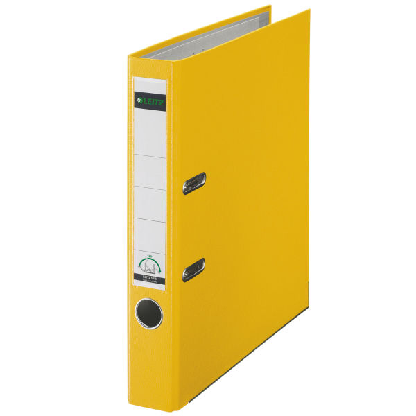 Esselte Leitz Plastic Lever Arch File A4 80mm 180° - A4 - Yellow - 600 sheets - 8 cm - 81 mm - 320 mm