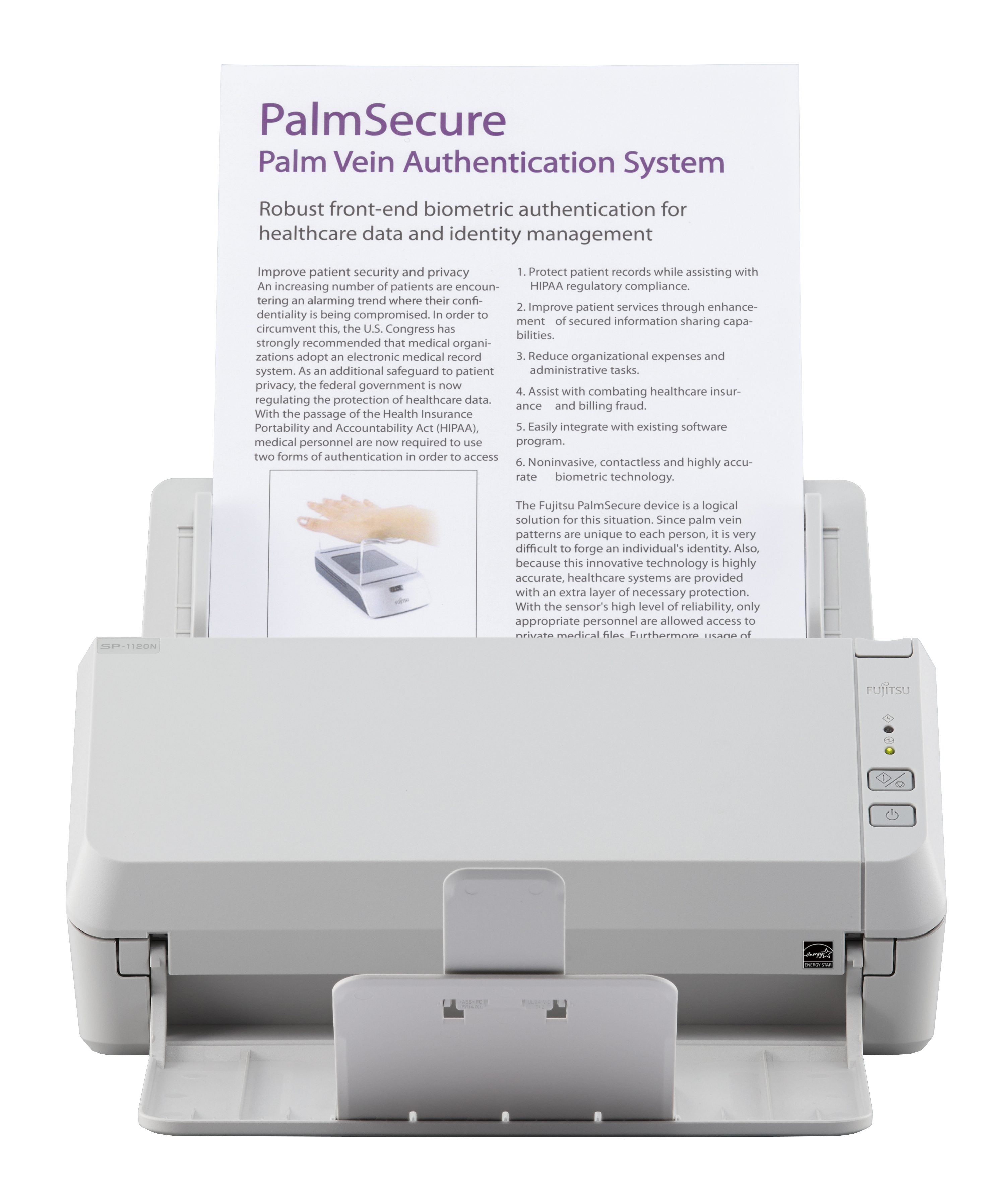 Fujitsu SP-1120N lecteur de documents 20 pages par minute