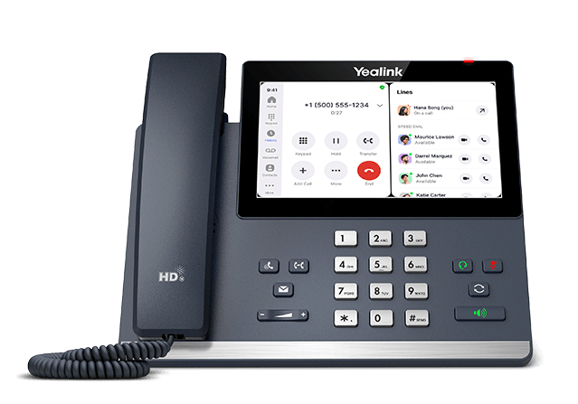 Téléphone IP Yealink MP56 Zoom Edition, noir, Android, écran LCD
