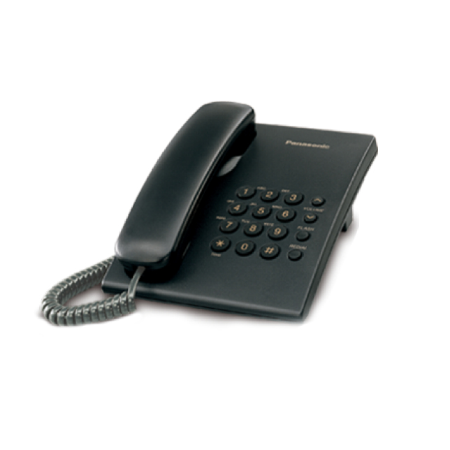 Panasonic KX-TS500FXB Corded phone Bl - KX-TS500FXB
