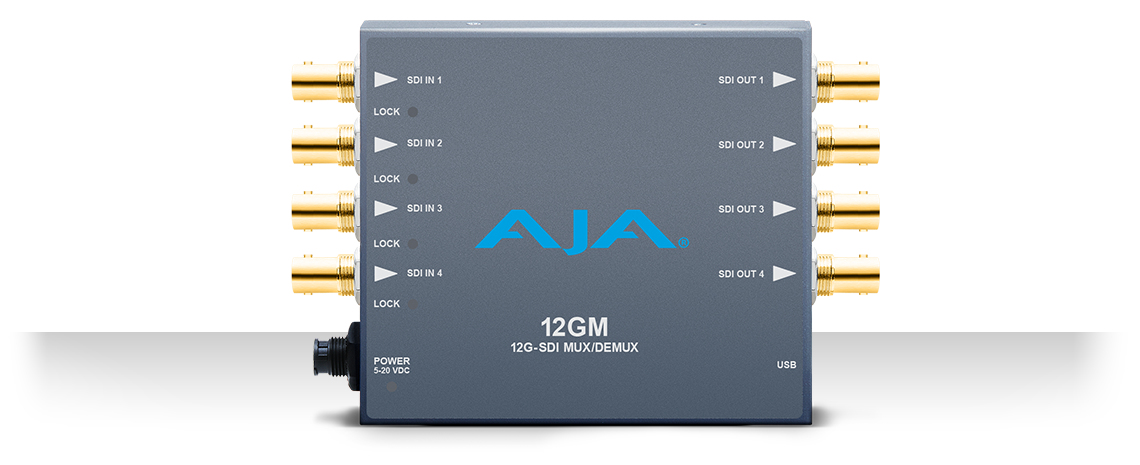 AJA 12GM 12G-SDI till/från HDMI 2.0-omvandlare, 4K - 12GM