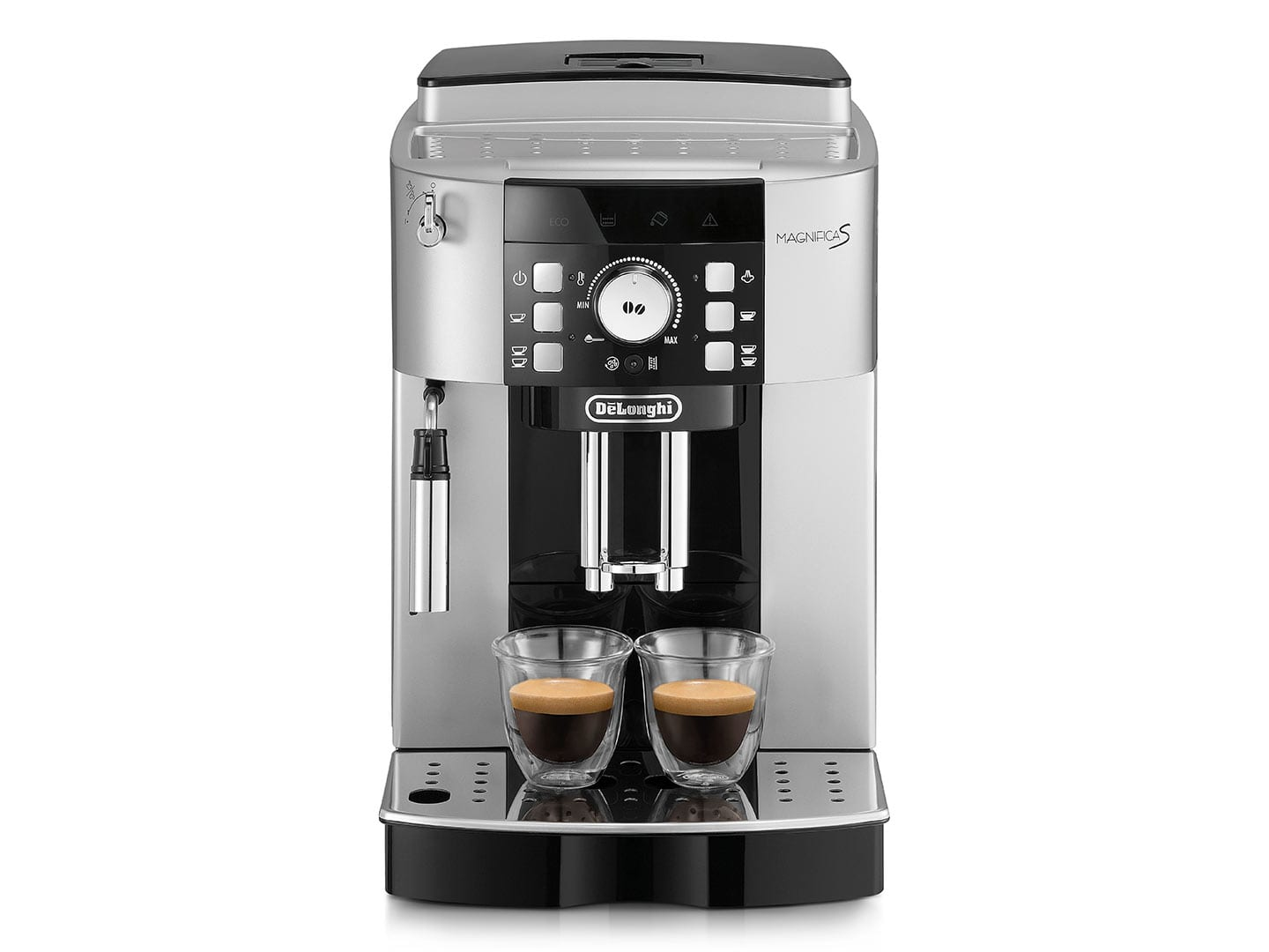 De Longhi Magnifica S ECAM 21.117.SB - Espresso machine - 1.8 L - Coffee beans - Ground coffee - Built-in grinder - 1450 W - Black - Silver