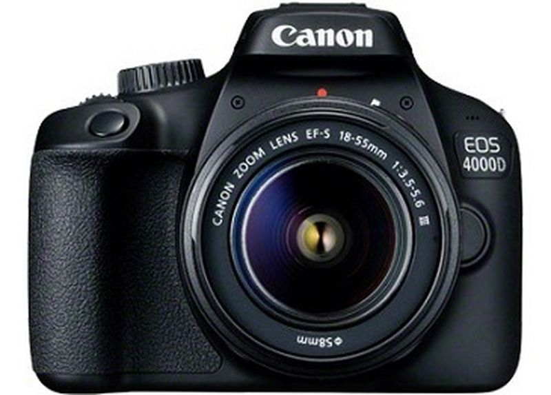 Kit Canon EOS 4000D - Appareil photo reflex - CMOS 18 MP - Écran : TFT 6,86 cm/2,7" - Noir
