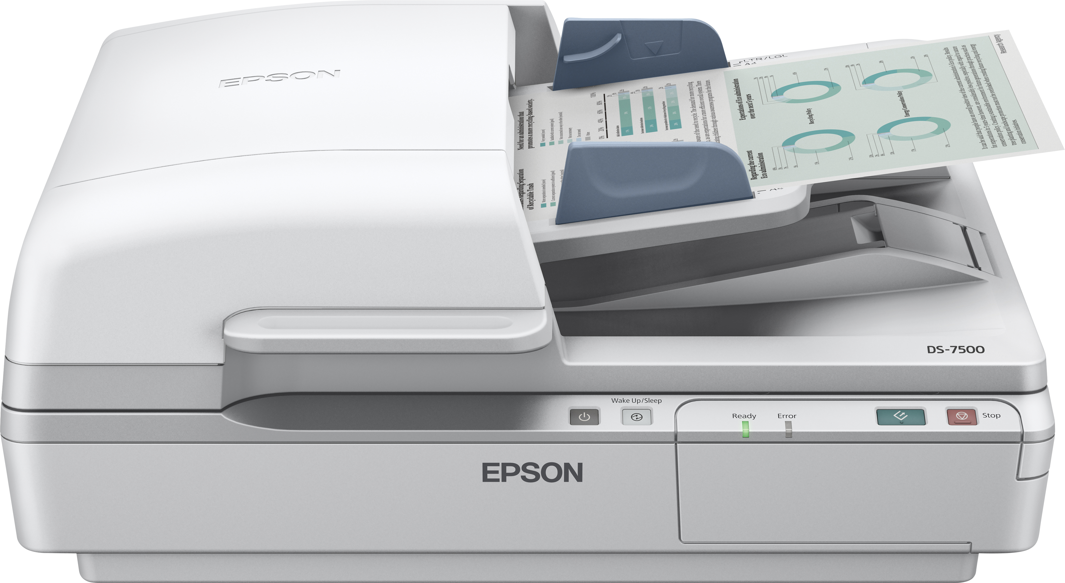 Epson WorkForce DS-6500 - 215.9 x 1016 mm - 1200 x 1200 DPI - 48 bit - 24 bit - Flatbed & ADF scanner - White - B11B205231