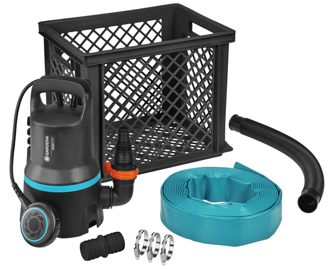Pompe Gardena Flood Set 9000 300 W 9 000 l/h