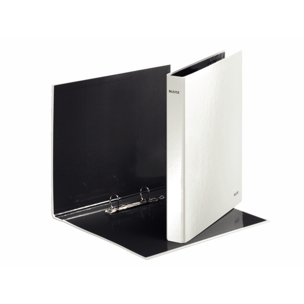 Esselte Leitz WOW Ring binder - pearl white - A4 - White - 250 sheets - 2.5 cm - 40 mm - 318 mm