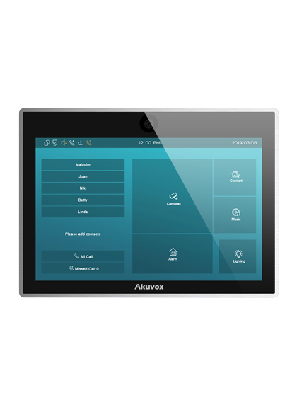 Akuvox IT83R 10" indoor unit, 1280x800, black/silver