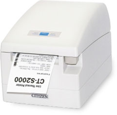 Citizen CT-S2000 - Imprimante thermique POS - 220 mm/sec - 12 x 24 mm - 10,2 cm - 82,5 - 80 - 60 - 58 mm