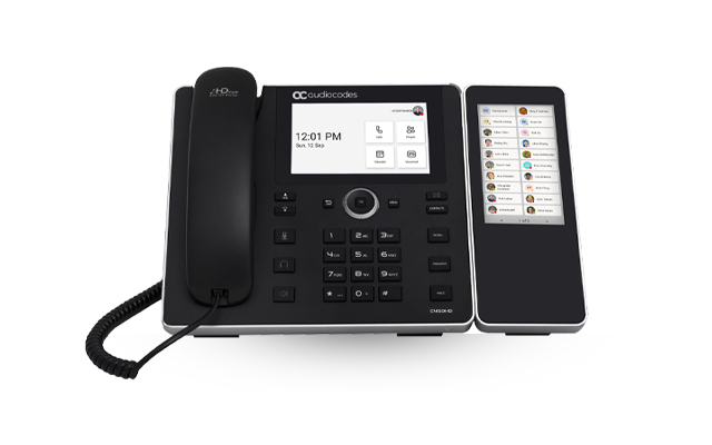 AudioCodes Teams C455HD IP-Phone PoE GbE black with integrated BT and Dual Band - Voip phone - TCP/IP