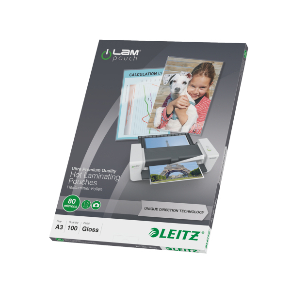 Esselte Leitz 74850000 - Transparent - Glossy - A3 - 0.08 mm - 309 mm - 20 mm