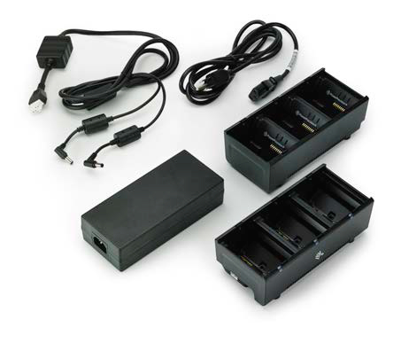 Chargeur de batterie d'intérieur noir Zebra SAC-MPP-6BCHUK1-01