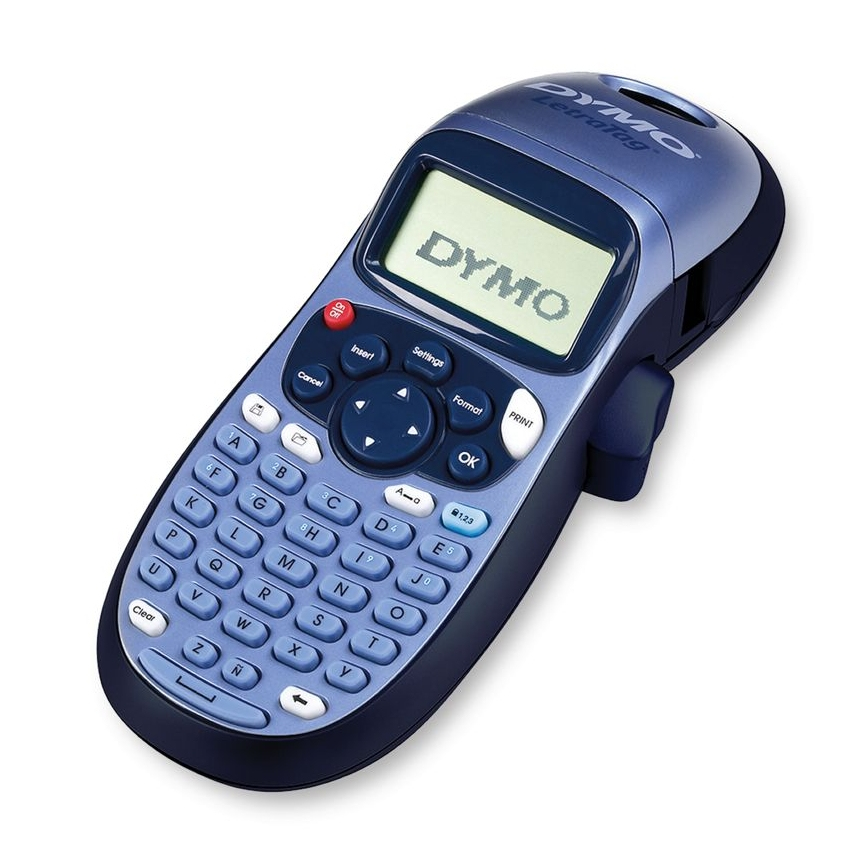 Dymo LetraTag ┬« 100H - Labelmaker - ABC - 160 x 160 DPI - 6.8 mm/sec - AA - Black - Blue