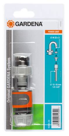 Raccord de tuyau Gardena 18285-20 3/4" gris orange