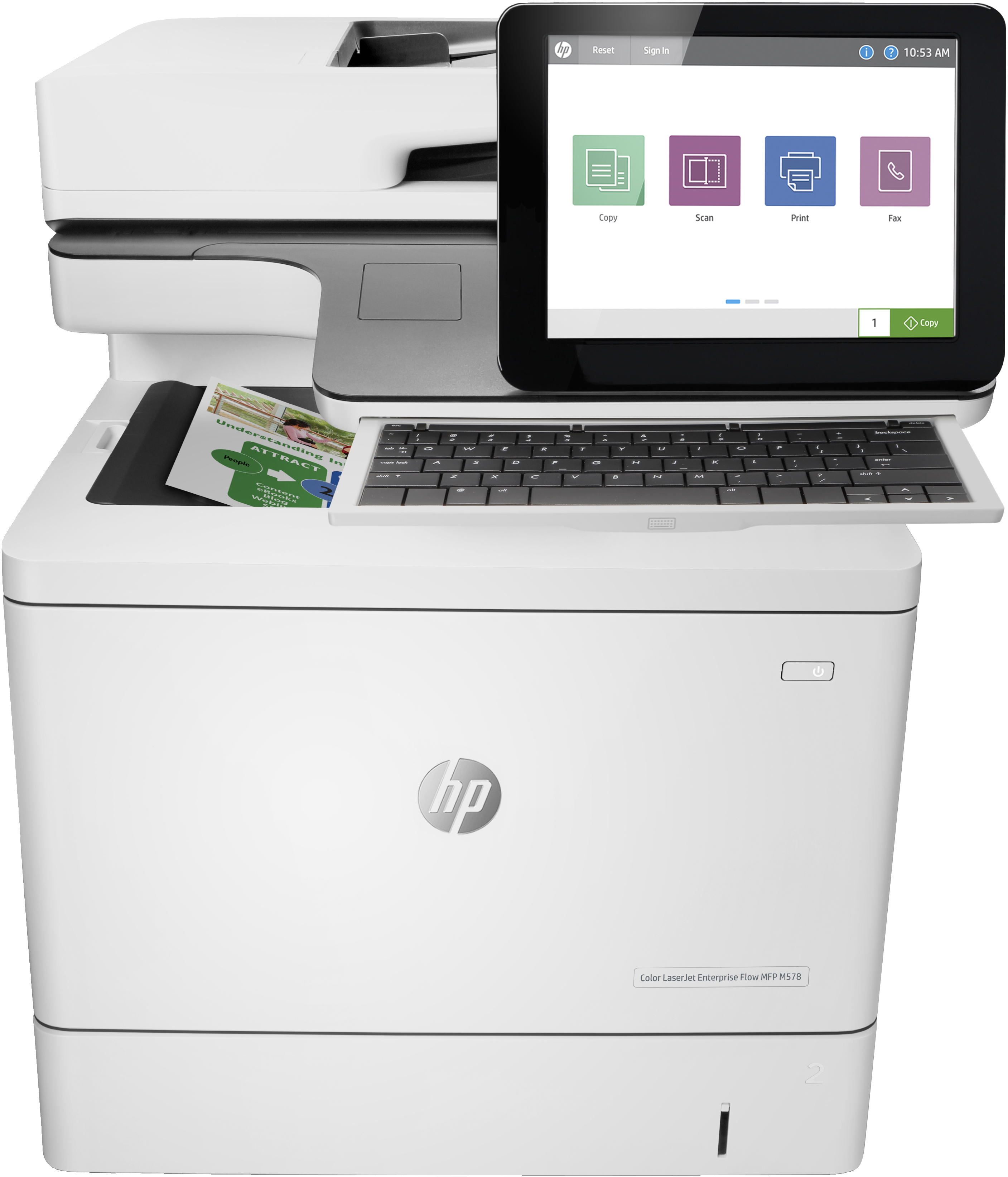 Imprimante multifonction HP Color LaserJet Enterprise Flow M578c