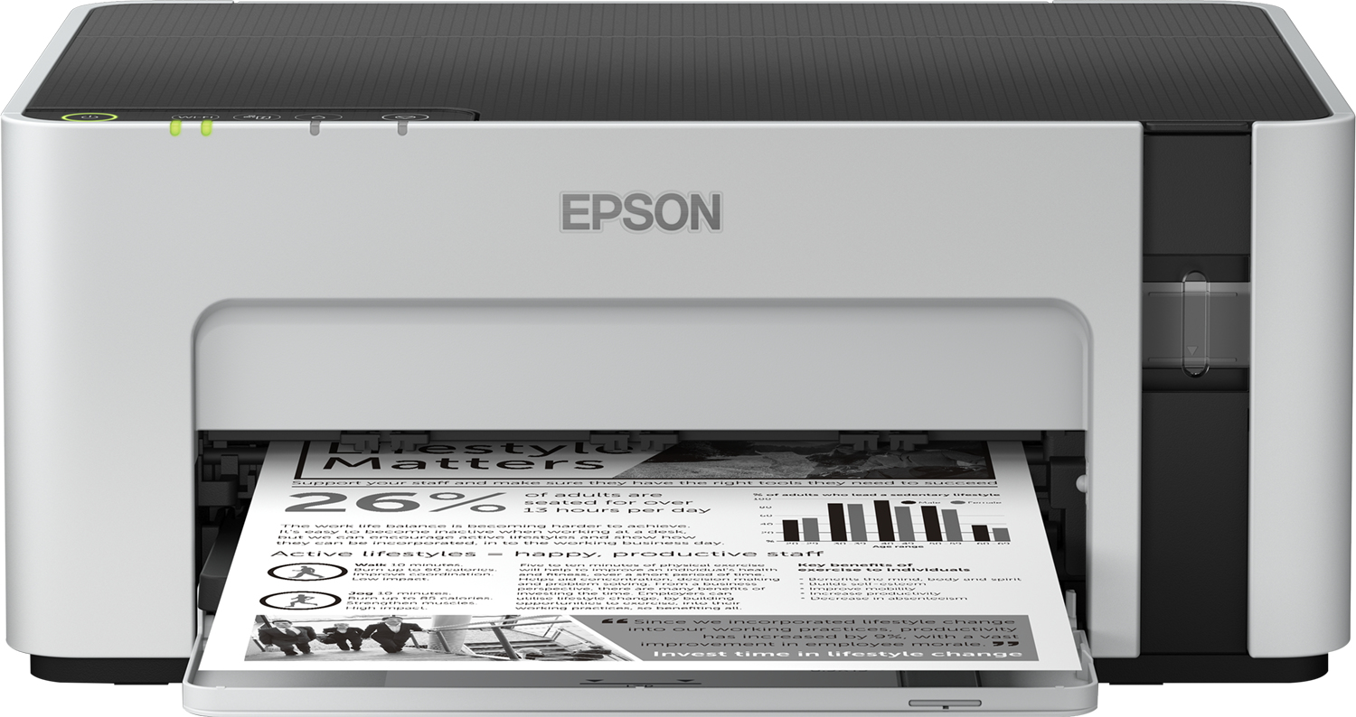 Epson EcoTank ET-M1120 - Colour - 1440 x 720 DPI - A4 - 15000 pages per month - 32 ppm - Black - Grey - C11CG96402