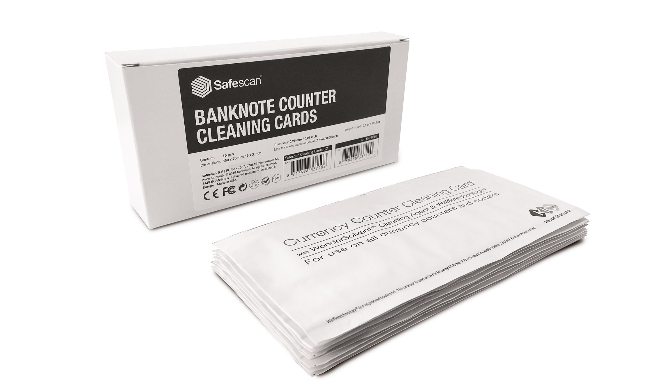 Carte de nettoyage pour compteur de billets Safescan 152-0663