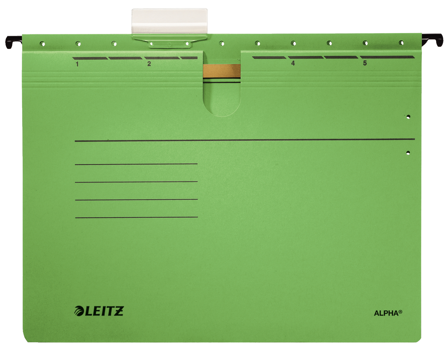 Esselte Leitz Alpha - A4 - Cardboard - Green - 225 g/m² - FSC - DIN 821 - 328 mm