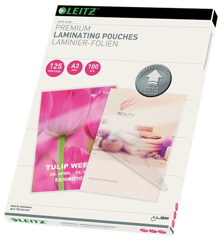 Esselte Leitz 74880000 - Transparent - Glossy - A3 - 0.125 mm - 309 mm - 29 mm