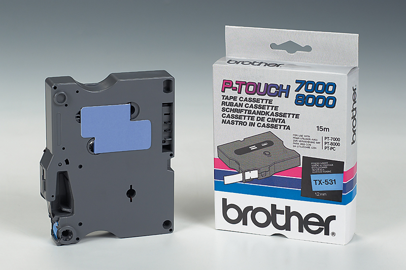 BROTHER TX-531 15,4 m x 1,2 cm etiketttape - TX531