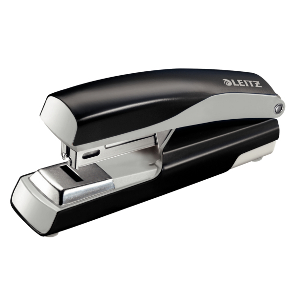 Esselte Leitz NeXXt Metal Flat Clinch Office Stapler - 30 sheets - Black - Silver - Flat clinch - Metal - Plastic - 80 g/m² - 3 mm