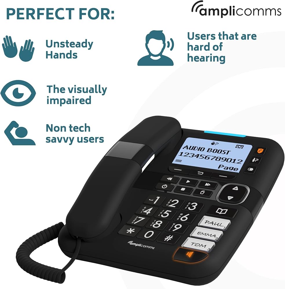 Audioline BigTel 1580 - Téléphone DECT