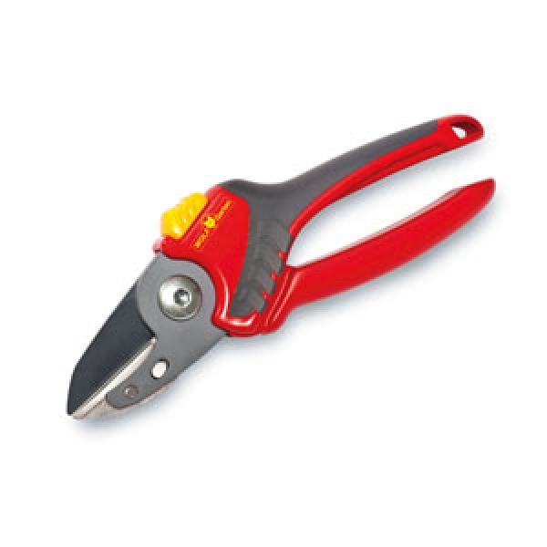 Sécateur WOLF-Garten RS 2500 avec enclume, rouge/gris, largeur de coupe de 2,5 cm