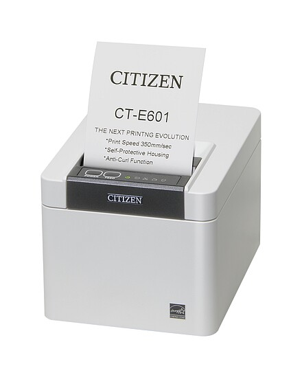 Citizen CT-E601 - Imprimante thermique directe - Imprimante POS - 203 x 203 DPI - 350 lps - 1,5 x 3 mm - Katakana, PC437, PC850, PC858, PC860, PC863, code thaï 18, WPC1252
