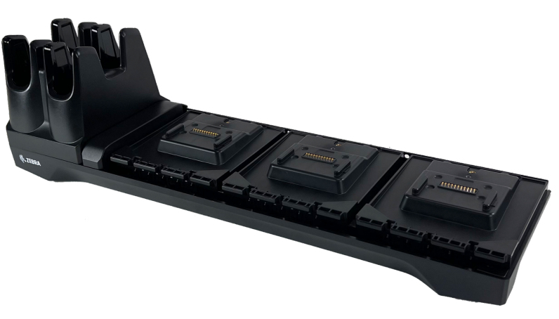 Zebra RFD40/RFD90 3 DEVICE SLOTS/4 TOASTER SLOTS CHARGE ONLY CRADLE BASE ONLY. REQUIRES
